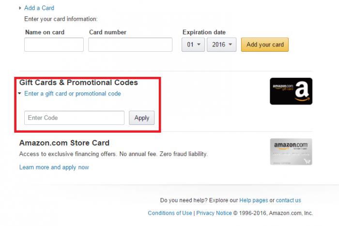How to use Amazon promo code