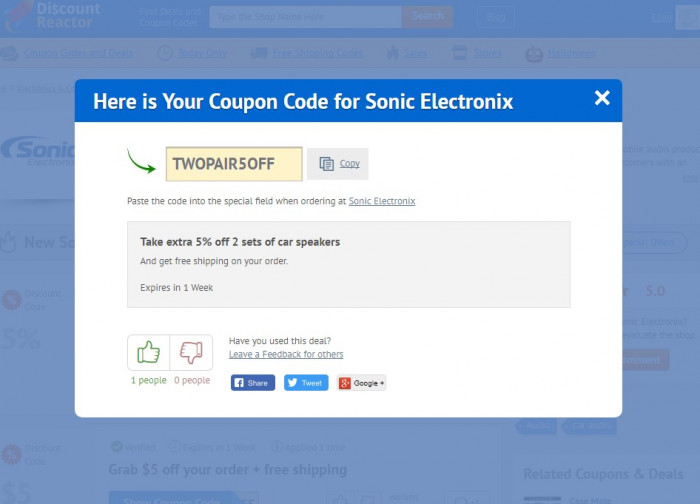 How to use a coupon code at Sonic Electronix