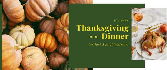 Get Your Thanksgiving Dinner just for $50 at Walmart