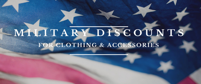 Military Discounts on Clothing & Accessories