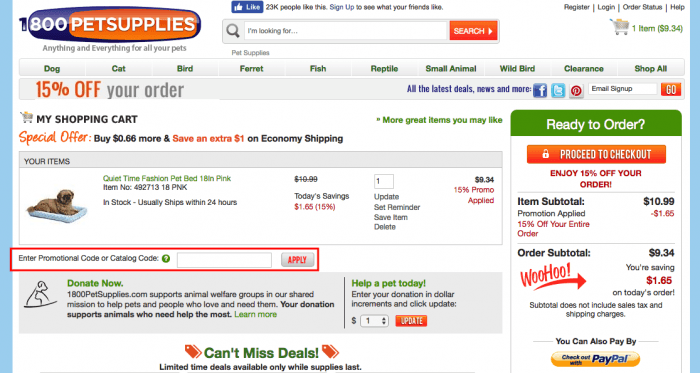 1800 pet supplies promo code