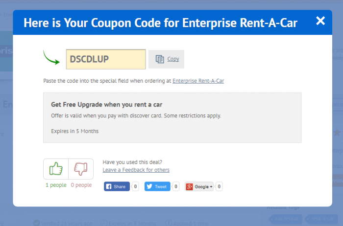 Enterprise Rent-A-Car Coupon Code 2021 