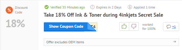 4inkjets discount code