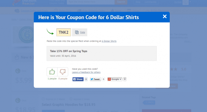 6 Shirts Coupon Code January 2022 50% OFF