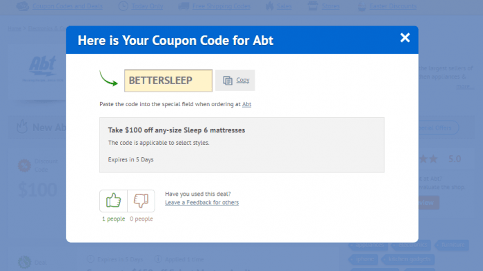 Abt Promo Code 2021 | Up to $25 OFF | DiscountReactor