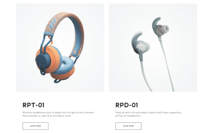 Adidas Headphones range of products