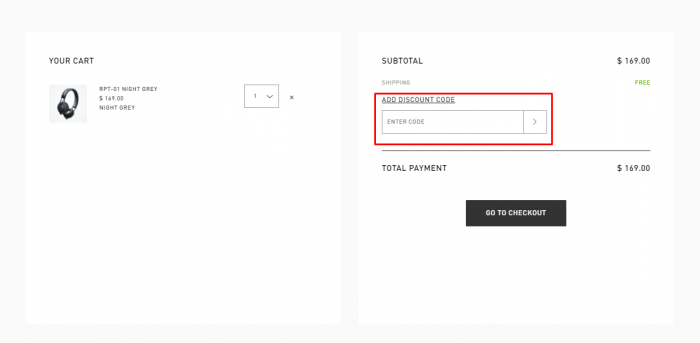 how to applt discount code at Adidas Headphones