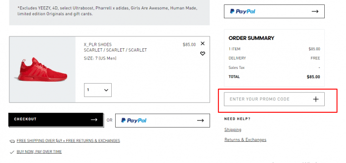 adidas promo code students