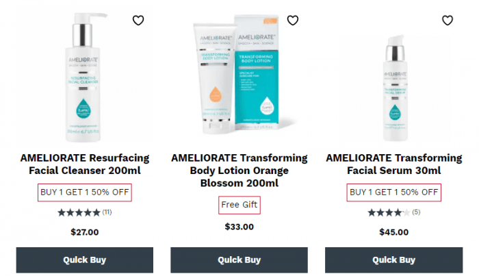 Ameliorate range of products