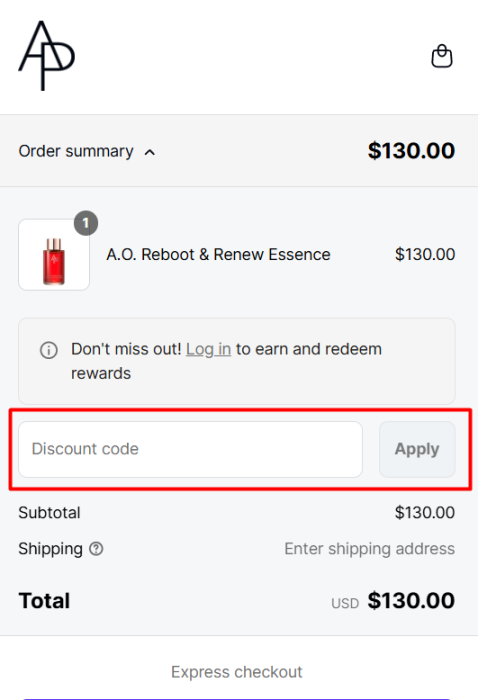 How to use AMORE PACIFIC promo code