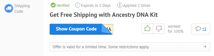 Ancestry promo code