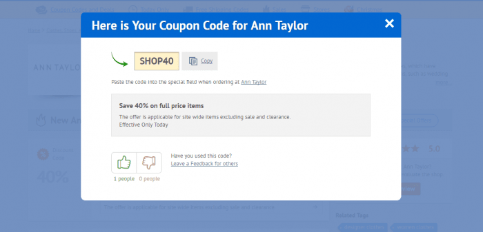 Ann Taylor Promo Code 2021 | 50% OFF | DiscountReactor