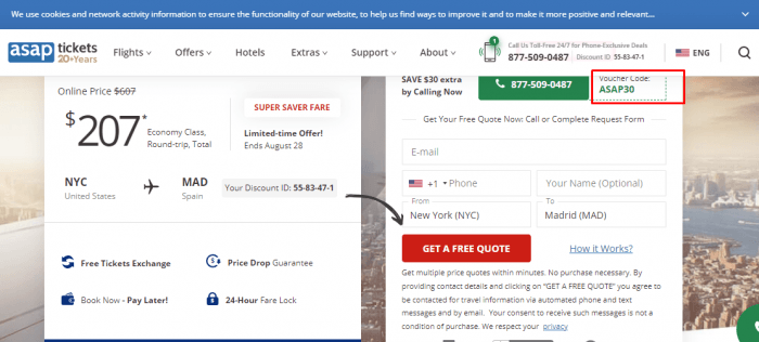 How to use ASAP Tickets promo code