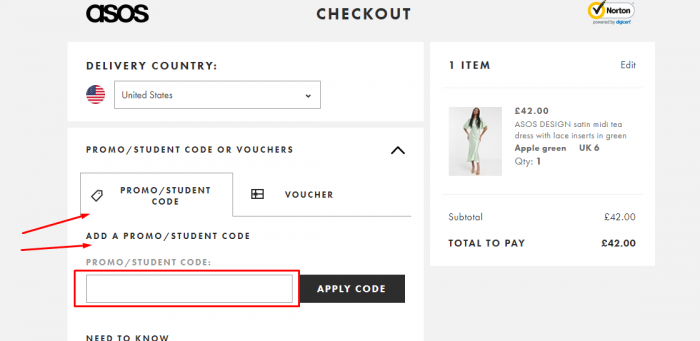 How to use ASOS promo code
