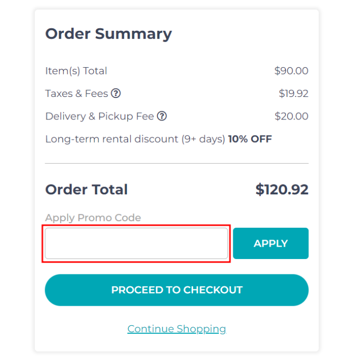 How to use BabyQuip promo code