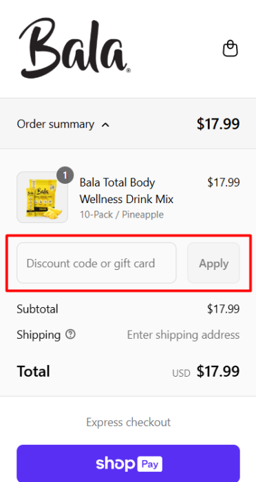 How to use Bala Enzyme promo code