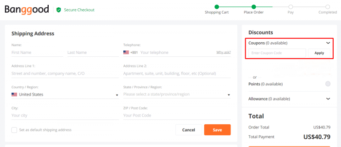 How to use Banggood.com promo code