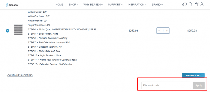 How to use Beasen promo code