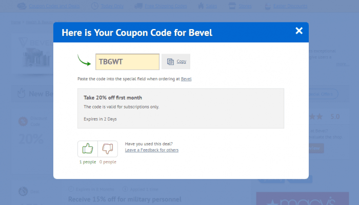 How to use a promo code at Bevel