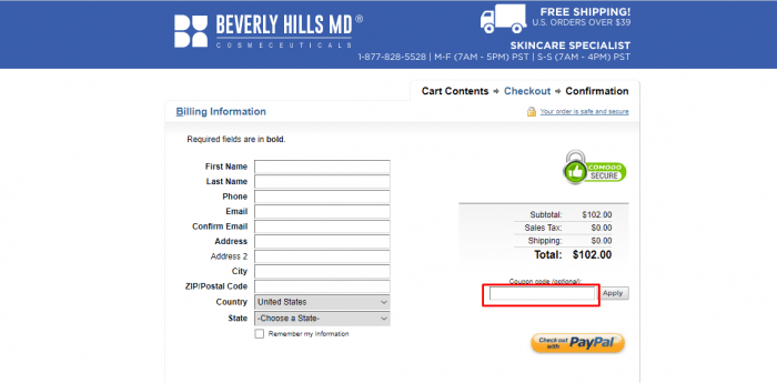 How to use Beverly Hills MD promo code
