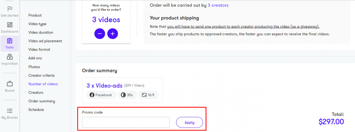 How to use Billo promo code