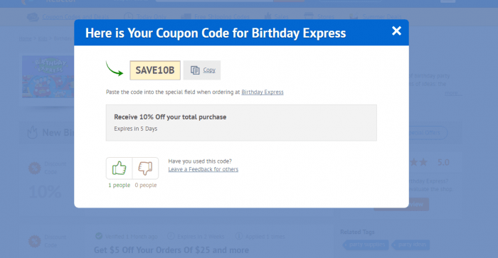 Birthday Express Coupon Code 2021 | 50% OFF | DiscountReactor