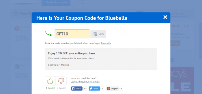 How to use a discount code at Bluebella
