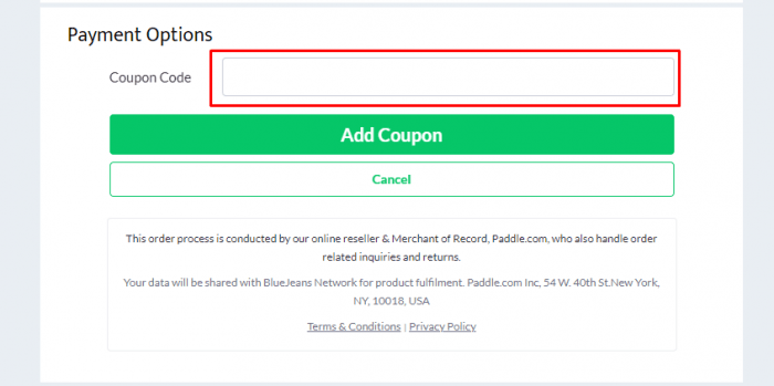 How to use BlueJeans promo code