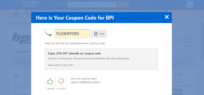 How to use a discount code at BPI Sports