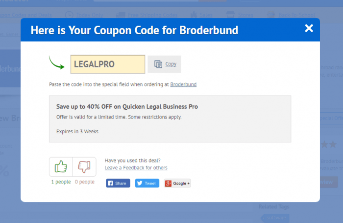 How to use coupon code at Broderbund