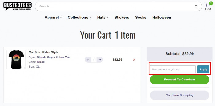 How to use BustedTees promo code