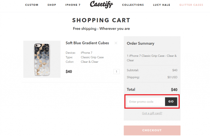How to use Casetify promo code