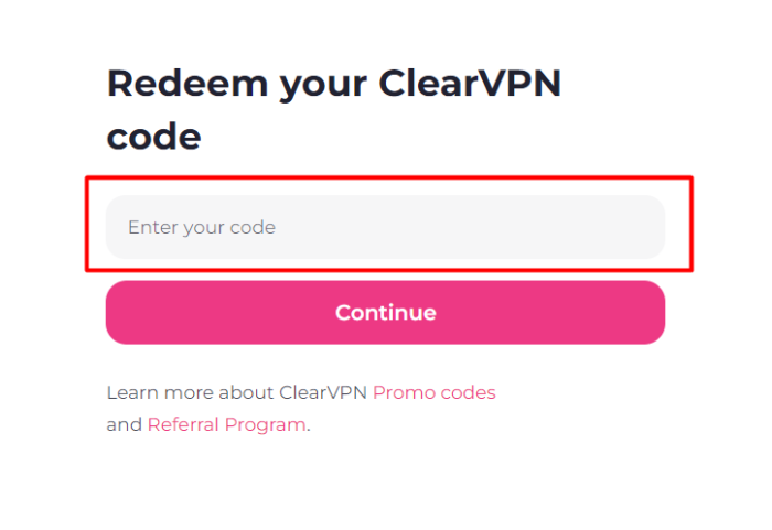 How to use ClearVPN promo code