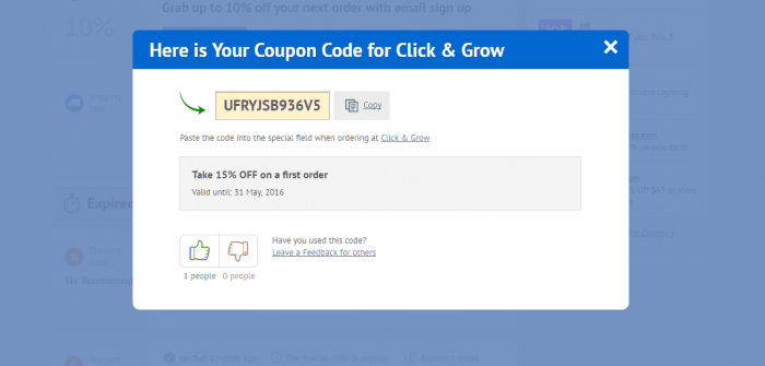 Click Grow Coupon Code 21 Up To 65 Off Discountreactor