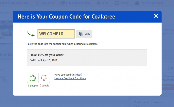 How to use a coupon code at Coalatree