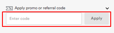 How to use Curated promo code