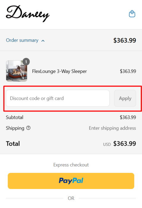 How to use Daneey promo code