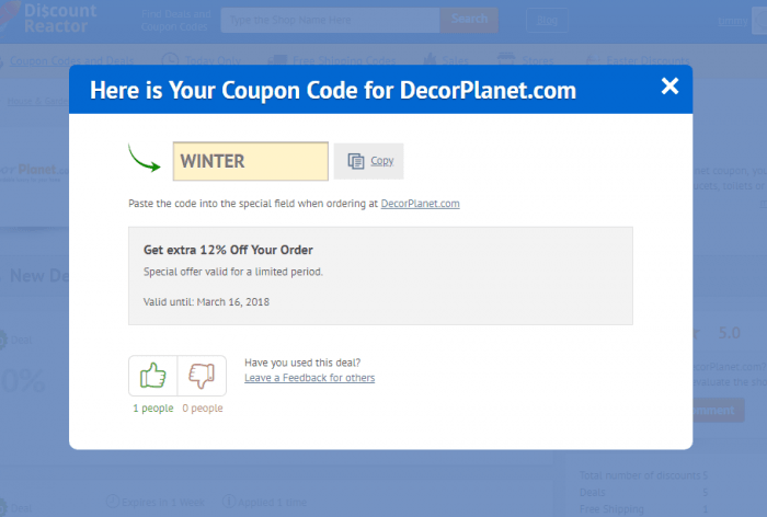 How To Use a Coupon Code at Decorplanet.com