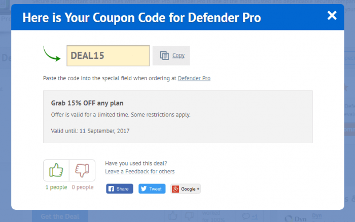 How to use a coupon code at Defender Pro