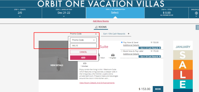 How to use Diamond Resorts & Hotels promo code