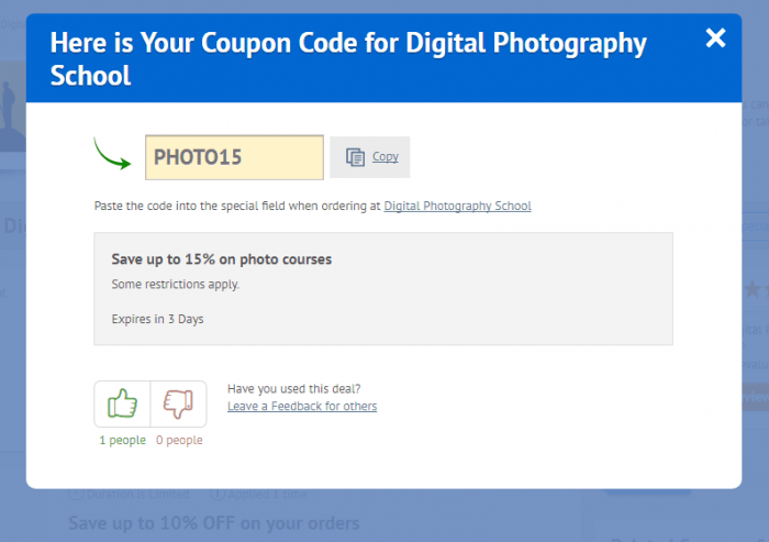 How to use a discount code at Digital Photography School