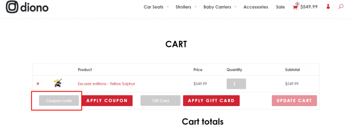 How to use Diono promo code