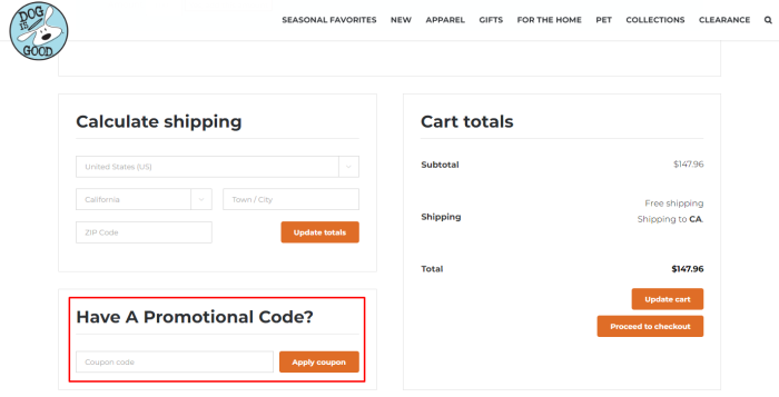 How to use Dog is Good promo code