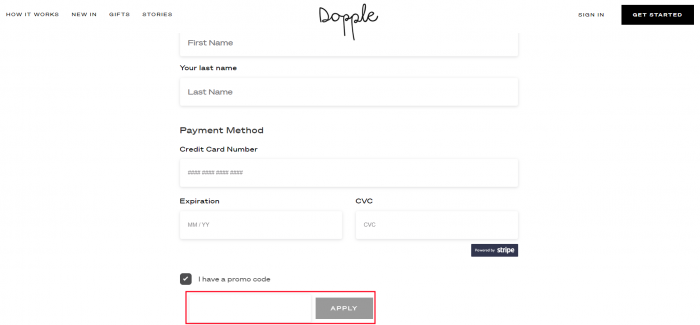 How to use Dopple promo code