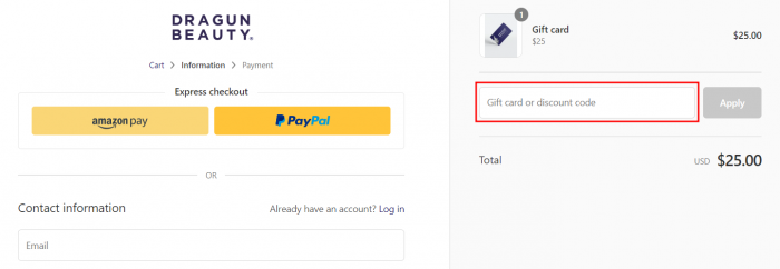 How to use Dragun Beauty promo code