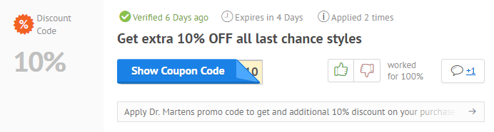 dr martens coupon codes