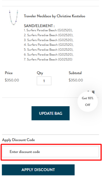 How to use Dune Jewelry promo code