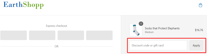 How to use EarthShopp promo code