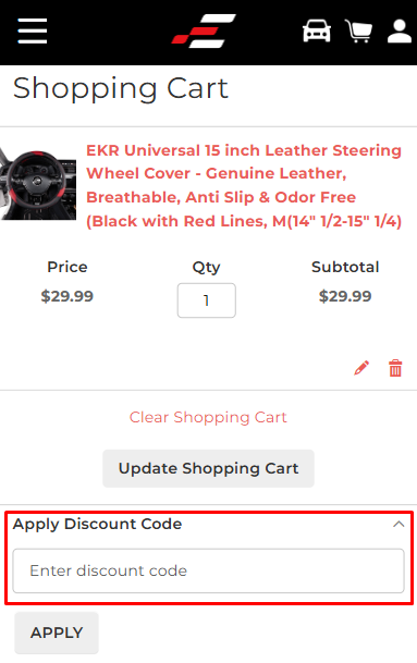 How to use EKRCOVER promo code