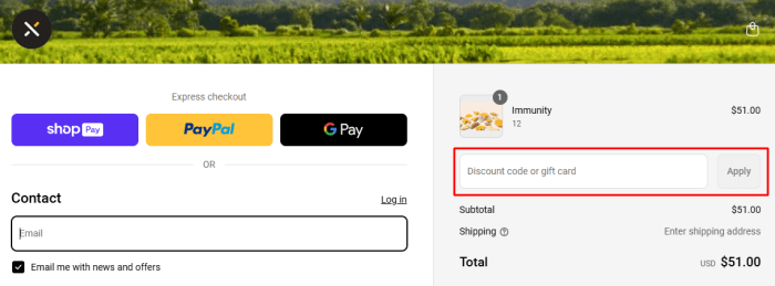 How to use Elixir Shots promo code